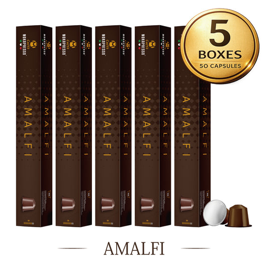 MOKAPRESSO/モカプレッソ　カプセルコーヒー AMALFI 5箱（50カプセル）