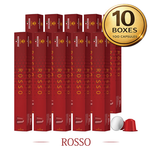 MOKAPRESSO/モカプレッソ　カプセルコーヒー ROSSO 5箱（50カプセル）
